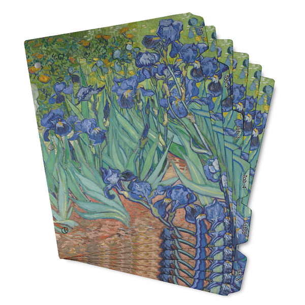 Custom Irises (Van Gogh) Binder Tab Divider - Set of 6