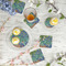 Irises (Van Gogh) Paper Coasters - In Context