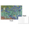 Irises (Van Gogh) Disposable Paper Placemat - Front & Back
