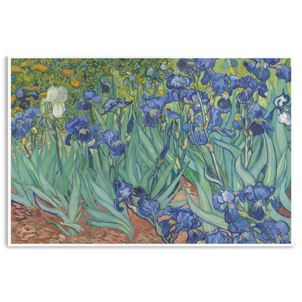 Custom Irises (Van Gogh) Disposable Paper Placemats
