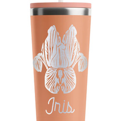 Irises (Van Gogh) RTIC Everyday Tumbler with Straw - 28oz - Peach - Double-Sided