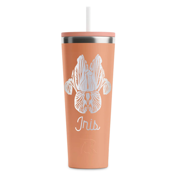 Irises (Van Gogh) Peach RTIC Everyday Tumbler - 28 oz. - Front
