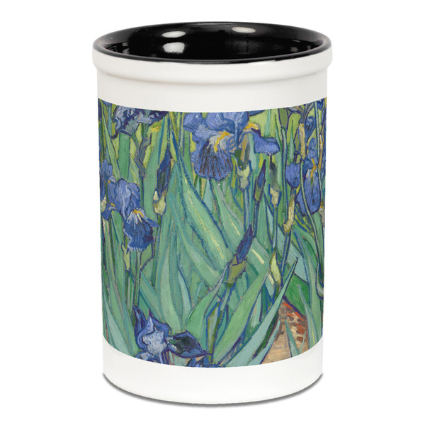 Irises (Van Gogh) Pencil Holder - Black