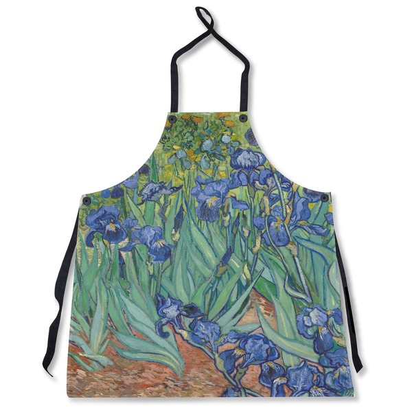 Custom Irises (Van Gogh) Apron Without Pockets