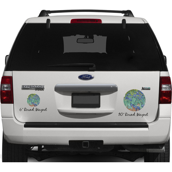 Irises (Van Gogh) Personalized Car Magnets on Ford Explorer