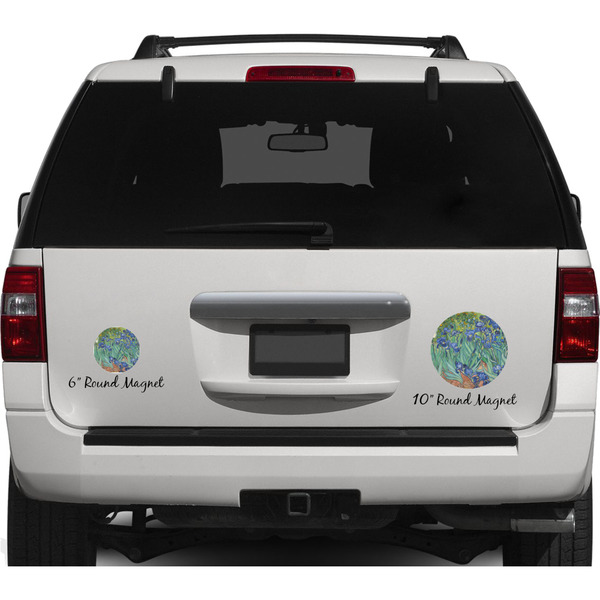 Irises (Van Gogh) Personalized Car Magnets on Ford Explorer