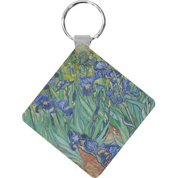 Irises (Van Gogh) Diamond Plastic Keychain