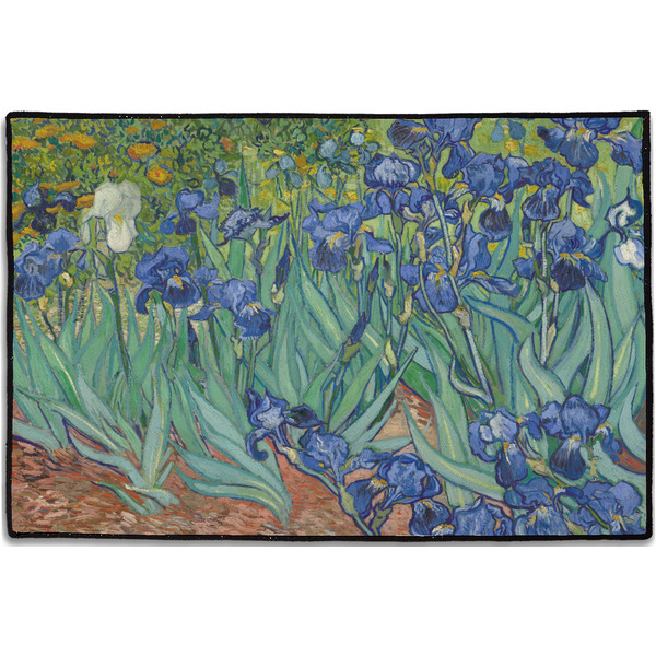 Custom Irises (Van Gogh) Door Mat - 36"x24"