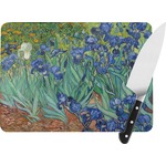 Irises (Van Gogh) Rectangular Glass Cutting Board