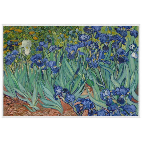 Irises (Van Gogh) Personalized Placemat (Back)