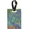 Irises (Van Gogh) Plastic Luggage Tag - Rectangular