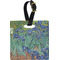 Irises (Van Gogh) Plastic Luggage Tag - Square