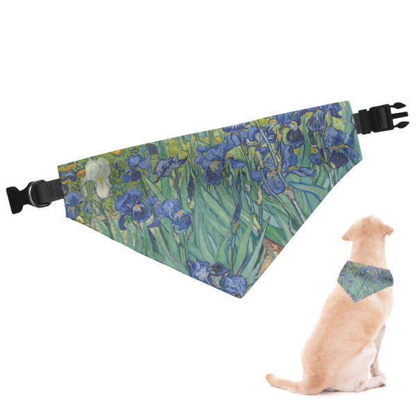 Custom Irises (Van Gogh) Dog Bandana - Small
