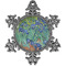 Irises (Van Gogh) Vintage Snowflake Ornament