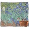 Irises (Van Gogh) Picnic Blanket - Flat - With Basket