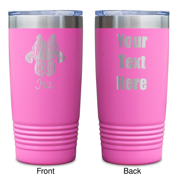 Irises (Van Gogh) Pink Polar Camel Tumbler - 20oz - Double Sided - Approval