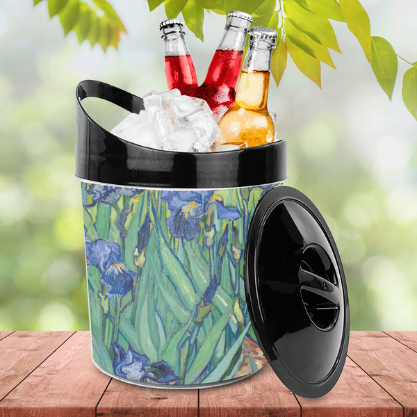 Irises (Van Gogh) Plastic Ice Bucket - LIFESTYLE