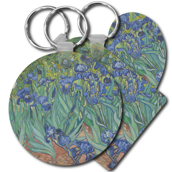 Custom Irises (Van Gogh) Plastic Keychain