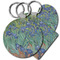 Irises (Van Gogh) Plastic Keychains