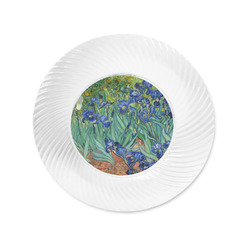 Irises (Van Gogh) Plastic Party Appetizer & Dessert Plates - 6"