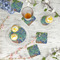 Irises (Van Gogh) Plastic Party Appetizer & Dessert Plates - In Context