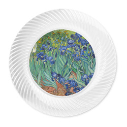 Irises (Van Gogh) Plastic Party Dinner Plates - 10"