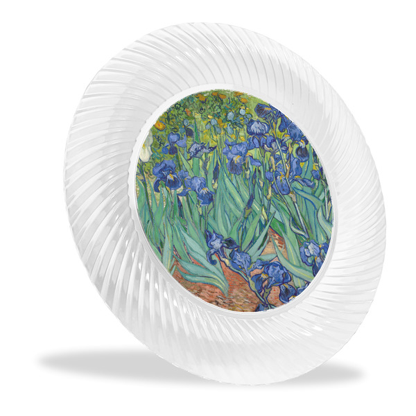 Custom Irises (Van Gogh) Plastic Party Dinner Plates - 10"
