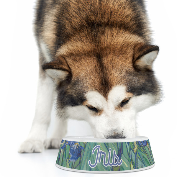 Irises (Van Gogh) Plastic Pet Bowls - Large - LIFESTYLE