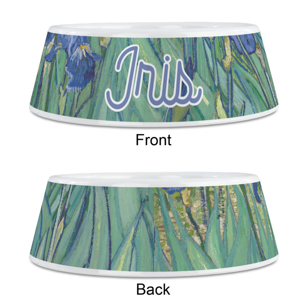 Irises (Van Gogh) Plastic Pet Bowls - Medium - APPROVAL