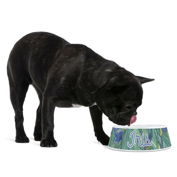 Irises (Van Gogh) Plastic Pet Bowls - Medium - LIFESTYLE