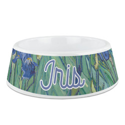 Irises (Van Gogh) Plastic Dog Bowl