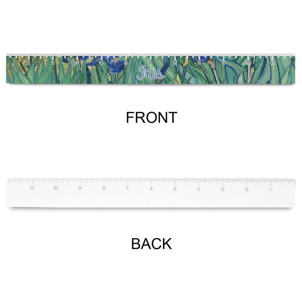 Irises (Van Gogh) Plastic Ruler - 12" - APPROVAL