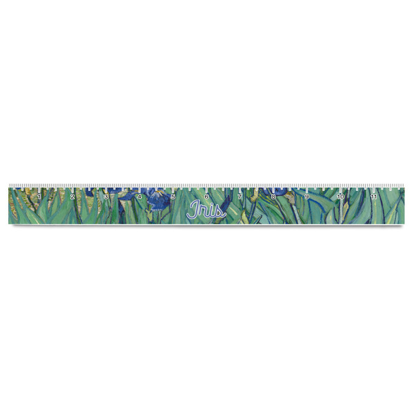 Irises (Van Gogh) Plastic Ruler - 12" - FRONT