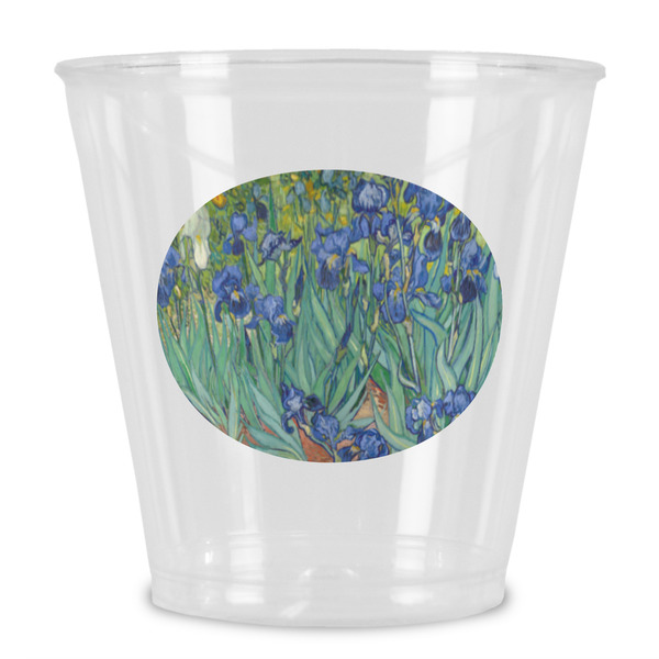Custom Irises (Van Gogh) Plastic Shot Glass