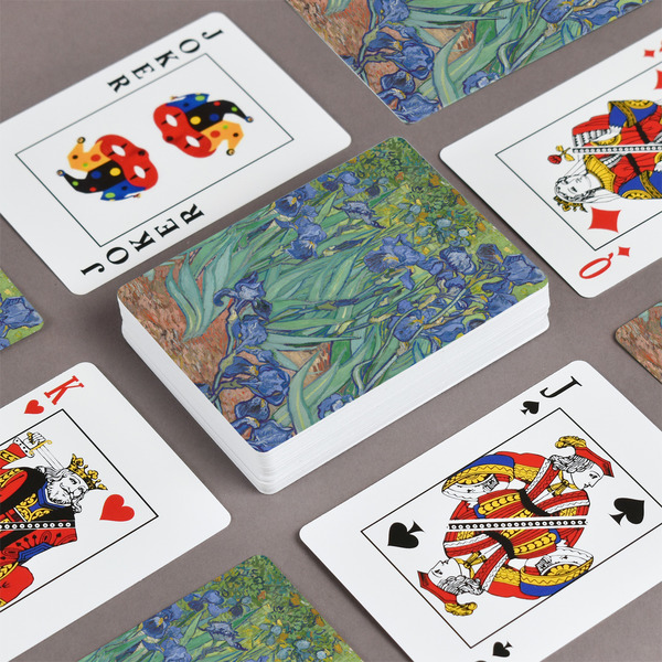 Irises (Van Gogh) Playing Cards - Front & Back View