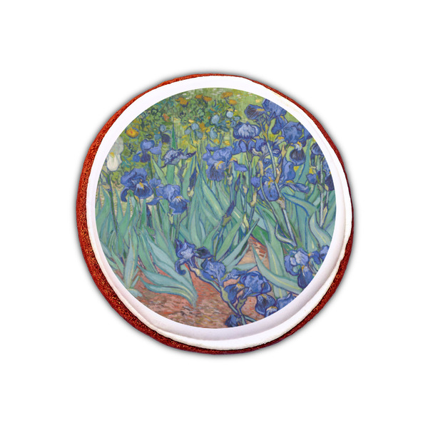 Irises (Van Gogh) Printed Icing Circle - XSmall - On Cookie