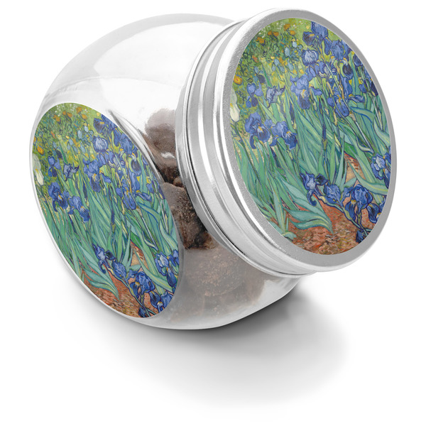 Custom Irises (Van Gogh) Puppy Treat Jar