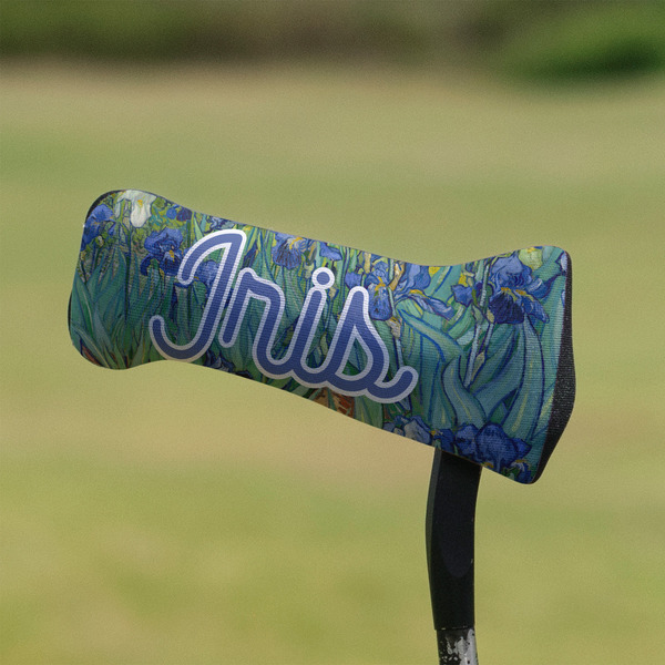 Irises (Van Gogh) Putter Cover - On Putter