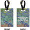 Irises (Van Gogh) Rectangle Luggage Tag (Front + Back)