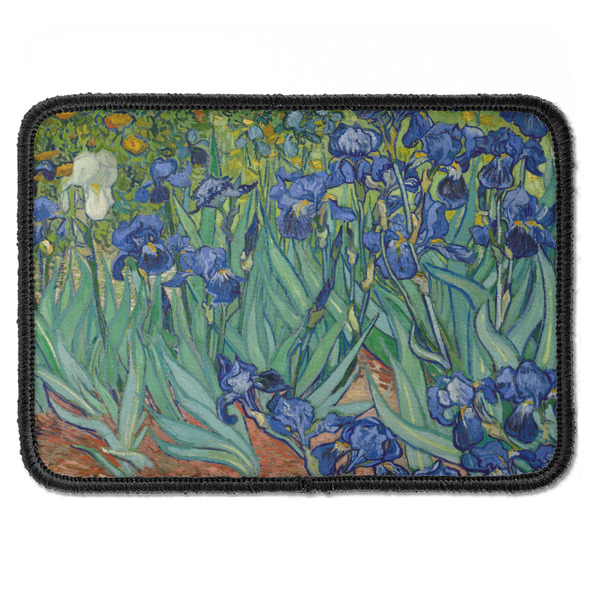 Custom Irises (Van Gogh) Iron On Rectangle Patch