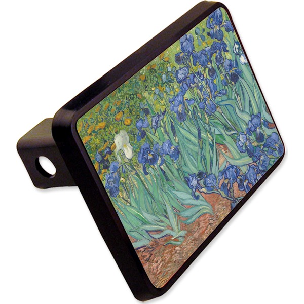 Custom Irises (Van Gogh) Rectangular Trailer Hitch Cover - 2"