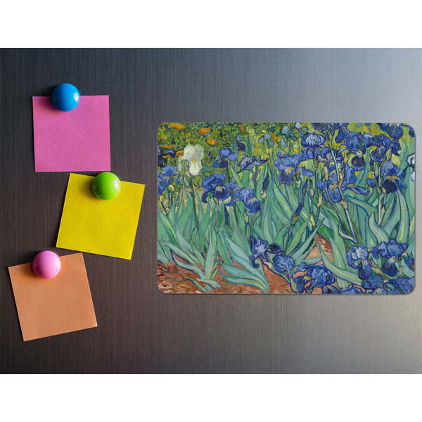 Irises (Van Gogh) Rectangular Fridge Magnet - LIFESTYLE
