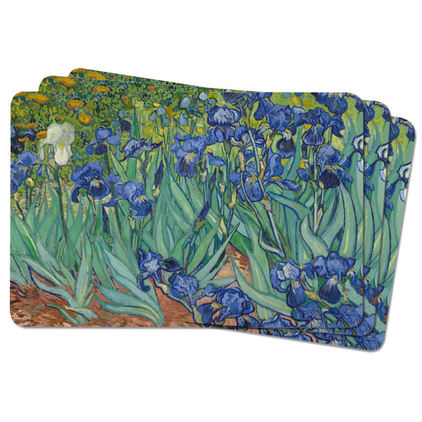 Irises (Van Gogh) Rectangular Fridge Magnet - THREE