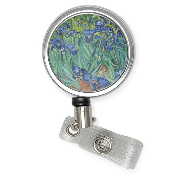Custom Irises (Van Gogh) Retractable Badge Reel