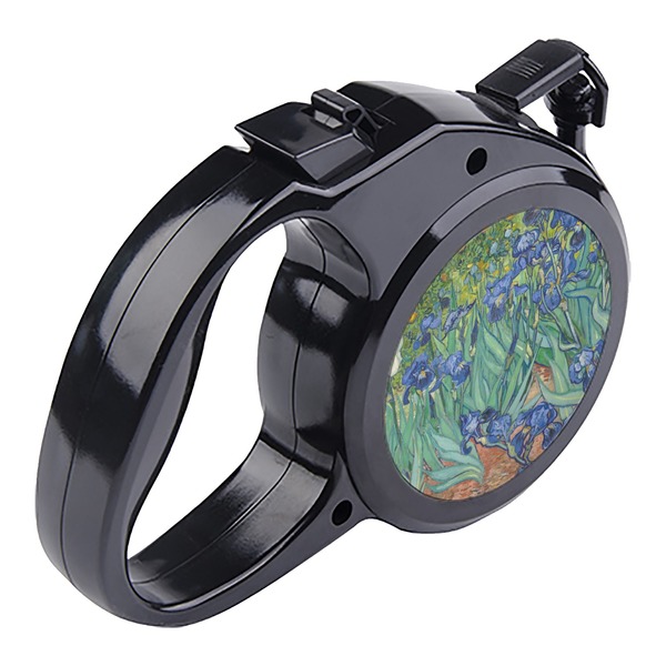 Irises (Van Gogh) Retractable Dog Leash - Angle