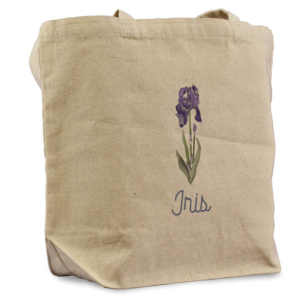 Custom Irises (Van Gogh) Reusable Cotton Grocery Bag - Single