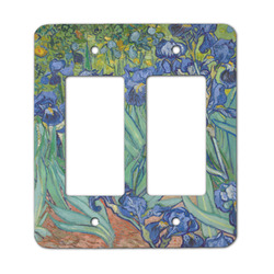 Irises (Van Gogh) Rocker Style Light Switch Cover - Two Switch