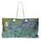 Irises (Van Gogh) Large Rope Tote Bag - Front View