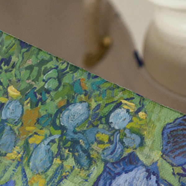 Irises (Van Gogh) Large Rope Tote - Close Up View