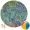 Irises (Van Gogh) Round Beach Towel